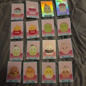 Squishmallows Trading Cards- Foods 16 Cards